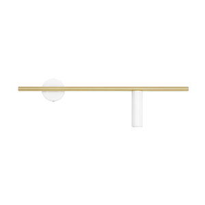 ARTERA –  TREVO WALL I WHITE BRASS R PROSTY KINKIET TUBKI
