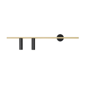 ARTERA –  TREVO WALL II BLACK BRASS L PROSTY KINKIET TUBKI