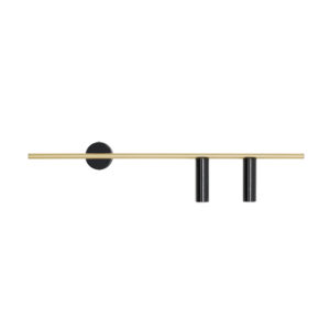 ARTERA –  TREVO WALL II BLACK BRASS R PROSTY KINKIET TUBKI
