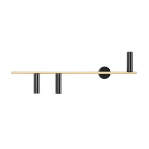 ARTERA –  TREVO WALL III BLACK BRASS L PROSTY KINKIET TUBKI