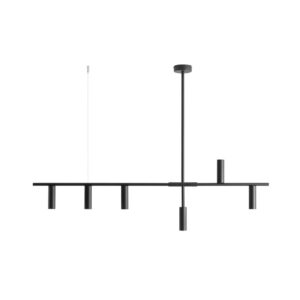 ARTERA –  TREVO VI ALL BLACK LAMPA WISZĄCA TUBKI