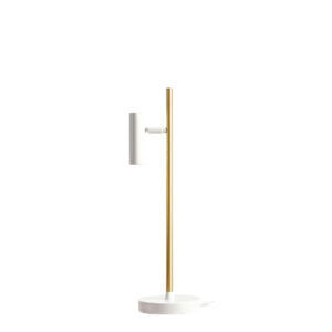 ARTERA –  TREVO TABLE WHITE BRASS LAMPKA TUBKA