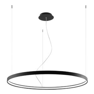 THORO – RIO 110 BLACK 3000K LAMPA WISZĄCA RING LED 90 CRI