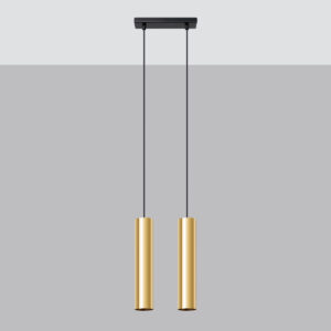SOLLUX – LAGOS II GOLD LAMPA WISZĄCA TUBA