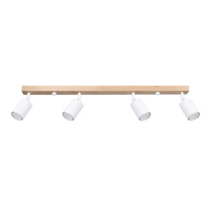 SOLLUX – VERDO WHITE IV SPOTLIGHT TUBKI Z METALU I DREWNA