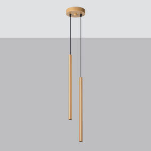 SOLLUX – PASTELO II MATT GOLD LAMPA WISZĄCA RURKI
