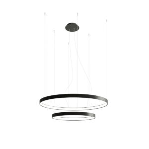 THORO – RIO II BLACK 3000K PIERŚCIENIOWA LAMPA WISZĄCA LED 90 CRI