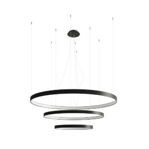 THORO – RIO III BLACK 3000K PIERŚCIENIOWA LAMPA WISZĄCA LED 90 CRI