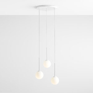 ARTERA – BOSSO III WHITE RING LAMPA WISZĄCA KULKI