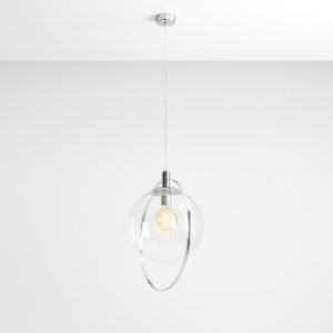 ARTERA – AURA CHROME PRZEZROCZYSTA LAMPA WISZĄCA AUREOLA