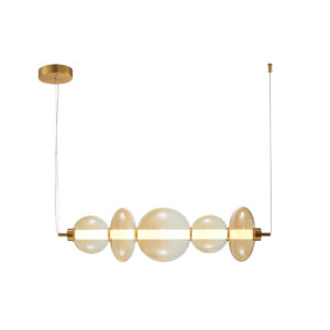 ITALUX – SONTE AMBER L WISZĄCA LAMPA LED ZE SZKŁA
