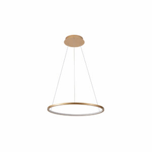 ITALUX – VINOLA 40 MATT GOLD PIERŚCIENIOWA LAMPA WIASZĄCA RING LED