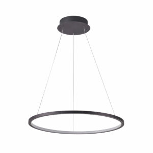 ITALUX – VINOLA 60 BLACK PIERŚCIENIOWA LAMPA WIASZĄCA RING LED