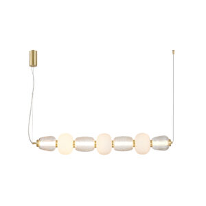 ITALUX – ERIS GOLD POZIOMA WISZĄCA LAMPA LED ZE SZKŁA