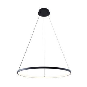 ZUMA LINE – BRENO 60 BLACK PIERŚCIENIOWA LAMPA WISZĄCA RING LED