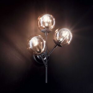 IDEAL LUX – KEPLER AP3 KINKIET BURSZTYNOWE KULKI