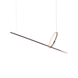 MAXLIGHT – LOZANNA BRUSHED BRONZE LAMPA LINIOWA WISZĄCA
