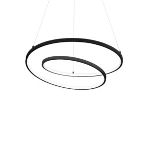 IDEAL LUX – OZ SP D60 ON-OFF NERO WISZĄCE PIERŚCIENIE LED