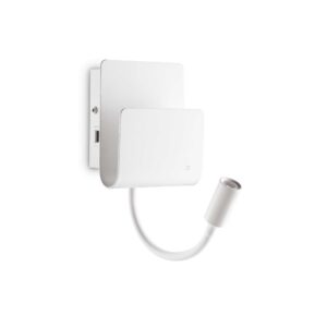 IDEAL LUX – PROBE AP2 BIANCO KINKIET LED USB LAMPKA NOCNA FLEXI