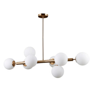 ITALUX – RADDI BRASS LAMPA WISZĄCA KULKI OPAL