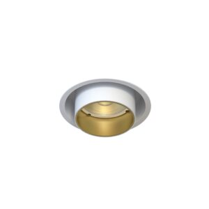 NOWODVORSKI – MONO SLIDE WHITE-WHITE-GOLD OCZKO PODTYNKOWE