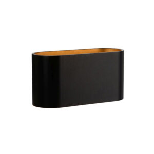 LUCIDE – XERA BLACK OVAL METALOWY KINKIET
