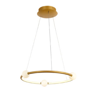 ITALUX – LOZANNA A GOLD RING WISZĄCA LAMPA KOŁO LED DIM