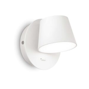 IDEAL LUX – GIM AP BIANCO LAMPA ŚCIENNA LED Z WYŁĄCZNIKIEM