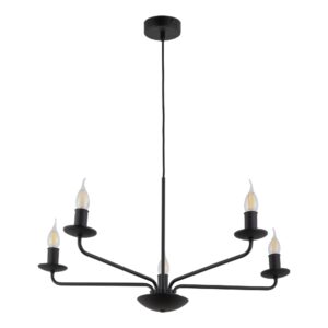 TK LIGHTING – LIMAL V CZARNA METALOWA LAMPA WISZĄCA