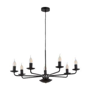 TK LIGHTING – LIMAL VII CZARNA METALOWA LAMPA WISZĄCA