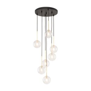 TK LIGHTING – NILOS VII LAMPA WISZĄCA PRZEZROCZYSTE KULKI