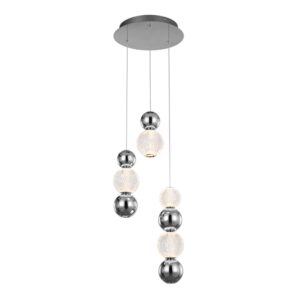oter 3 lampa led krysztalowe kule lamperiaconcept
