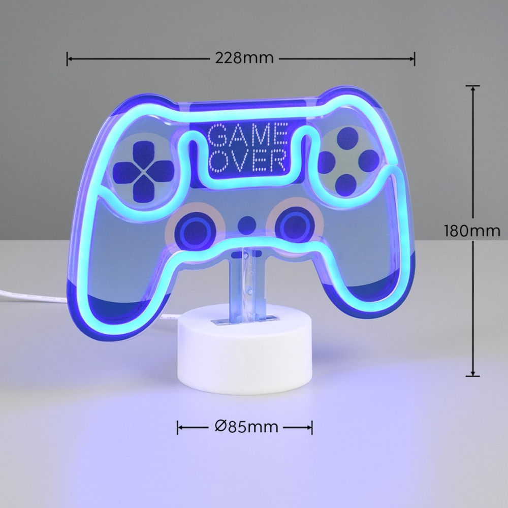 control-neonowa-lampka-game-pad2-lamperiaconcept control neonowa lampka game pad2 lamperiaconcept