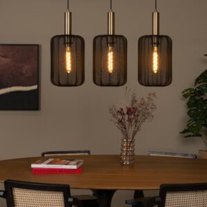 corina 3 bk lampa wiszaca z abazurem aranzacja lamperiaconcept