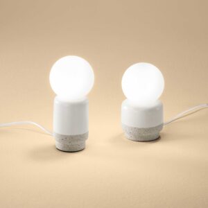 cream ceramiczna lampka lamperiaconcept