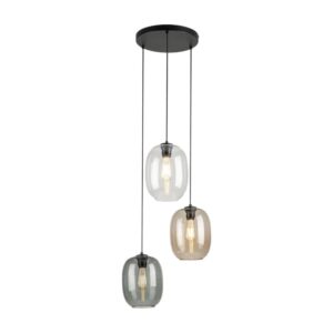 TK LIGHTING – ELIO III MIX RING V2 SZKLANA LAMPA WISZĄCA