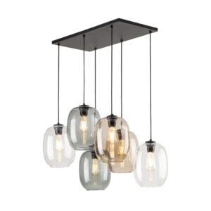 TK LIGHTING – ELIO VI MIX PANEL SZKLANA LAMPA WISZĄCA