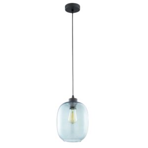 TK LIGHTING – ELIO BLUE LAMPA WISZĄCA SZKLANY SŁÓJ