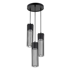 SIGMA LIGHTING – FOBIA III BLACK RING LAMPA WISZĄCA DRUCIANE TUBY