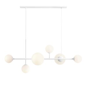 ARTERA – DIONE VI WHITE LISTWA LAMPA WISZĄCA KULE