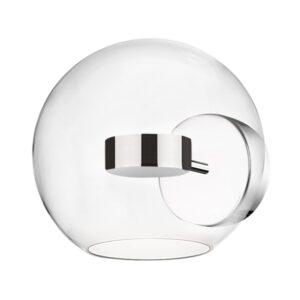 ZUMA LINE – ENCELADUS CHROME KINKIET LED PRZEZROCZYSTA KULA