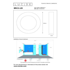 brice led 30 R lazienkowy plafon led lamperiaconcept