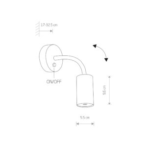 eye flex kinkiet przylozkowy 1 lamperiaconcept