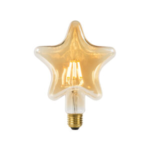 a light bulb with a star shape