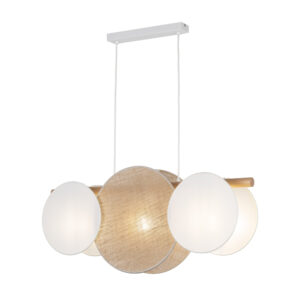 TK LIGHTING – PULSE M LAMPA WISZĄCA JUTOWE KRĄŻKI