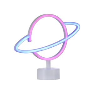 ZUMA LINE – SATURN PICTURE NEON LED LAMPKA RGB USB PLANET