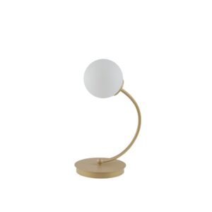 SIGMA LIGHTING – VELVET ŁUKOWA LAMPKA NOCNA ZŁOTY BEŻ