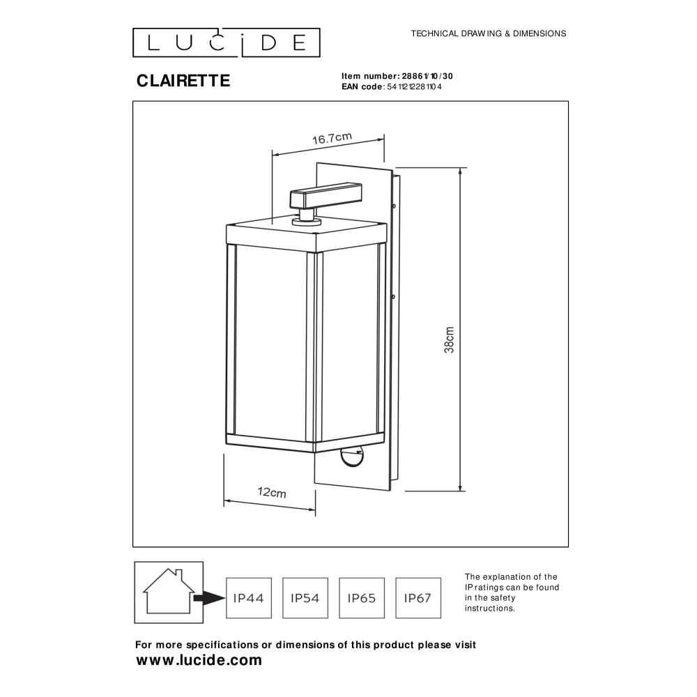 clairette-zewnetrzny-kinkiet-led-z-czujka-4-lamperiaconcept clairette zewnetrzny kinkiet led z czujka 4 lamperiaconcept