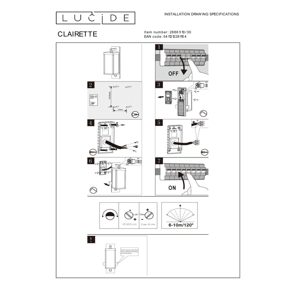 clairette-zewnetrzny-kinkiet-led-z-czujka-5-lamperiaconcept clairette zewnetrzny kinkiet led z czujka 5 lamperiaconcept