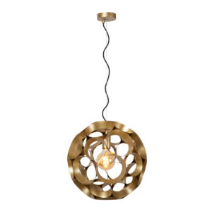 LUCIDE – HANNELORE 40 MATT GOLD LAMPA WISZĄCA METALOWA KULA